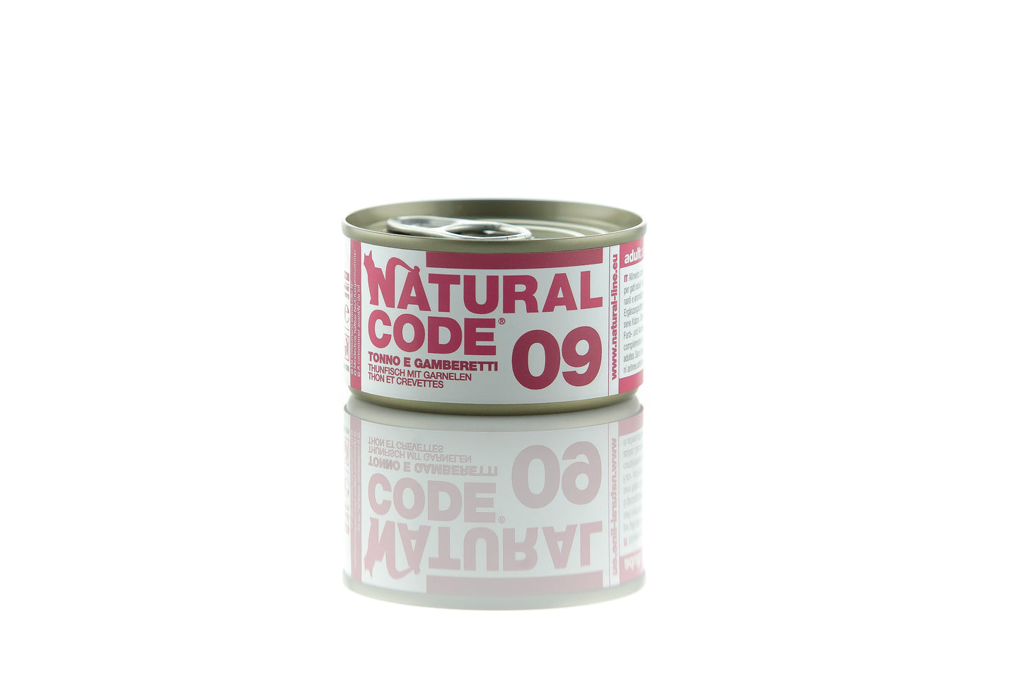 Natural Code Gatto - 09 - Tonno e gamberetti, 85 g