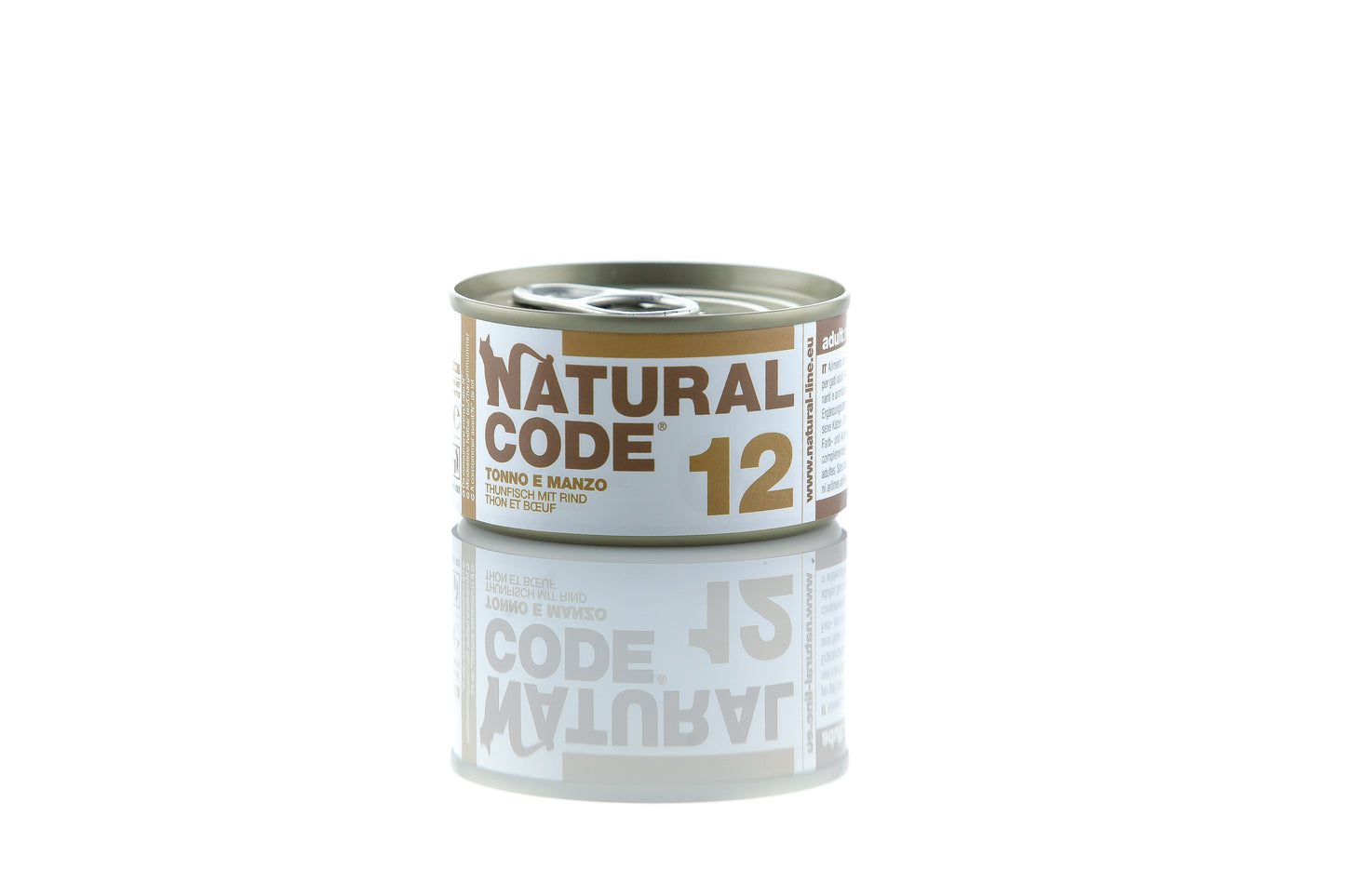 Natural Code Gatto - 12 - Tonno e manzo, 85 g