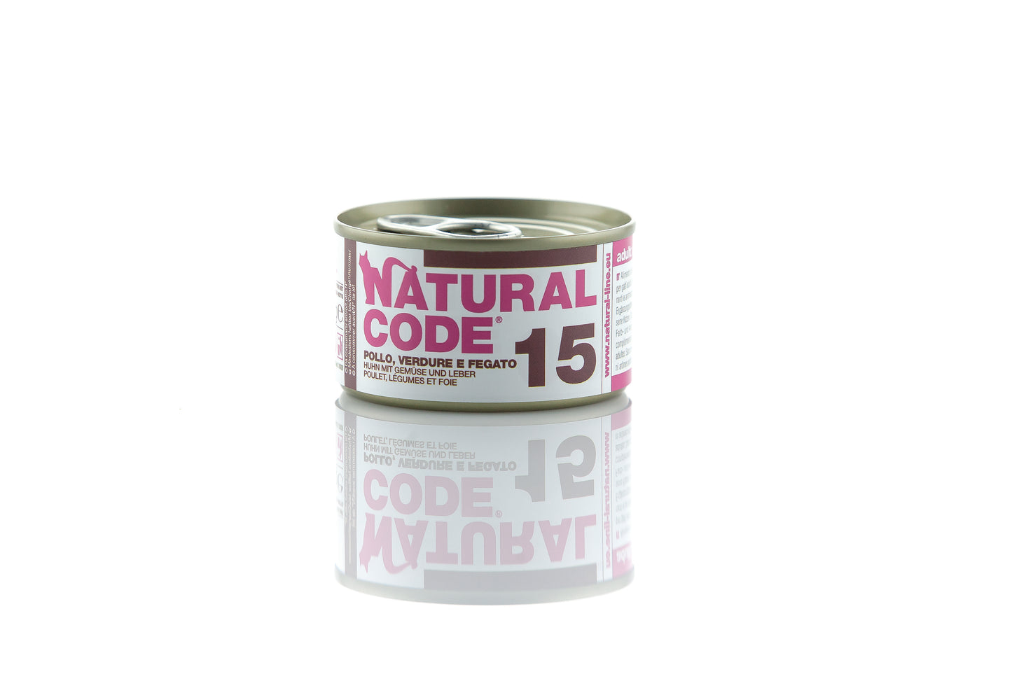 Natural Code Gatto - 15 - Pollo, verdure e fegato, 85 g