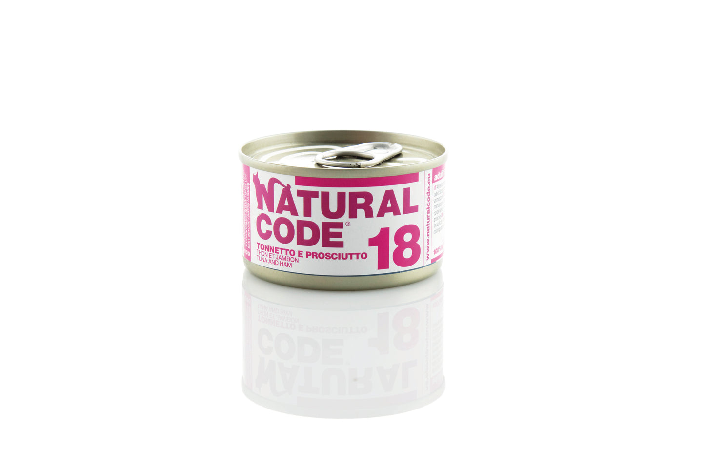 Natural Code Gatto - 18 - Tonnetto e prosciutto, 85 g