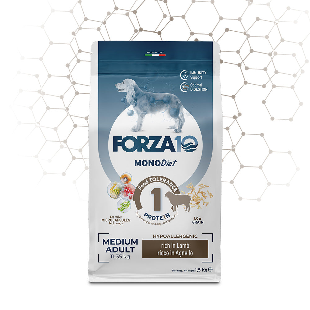 Forza10 Cani - Monodiet Medium Adult agnello - Crocchette