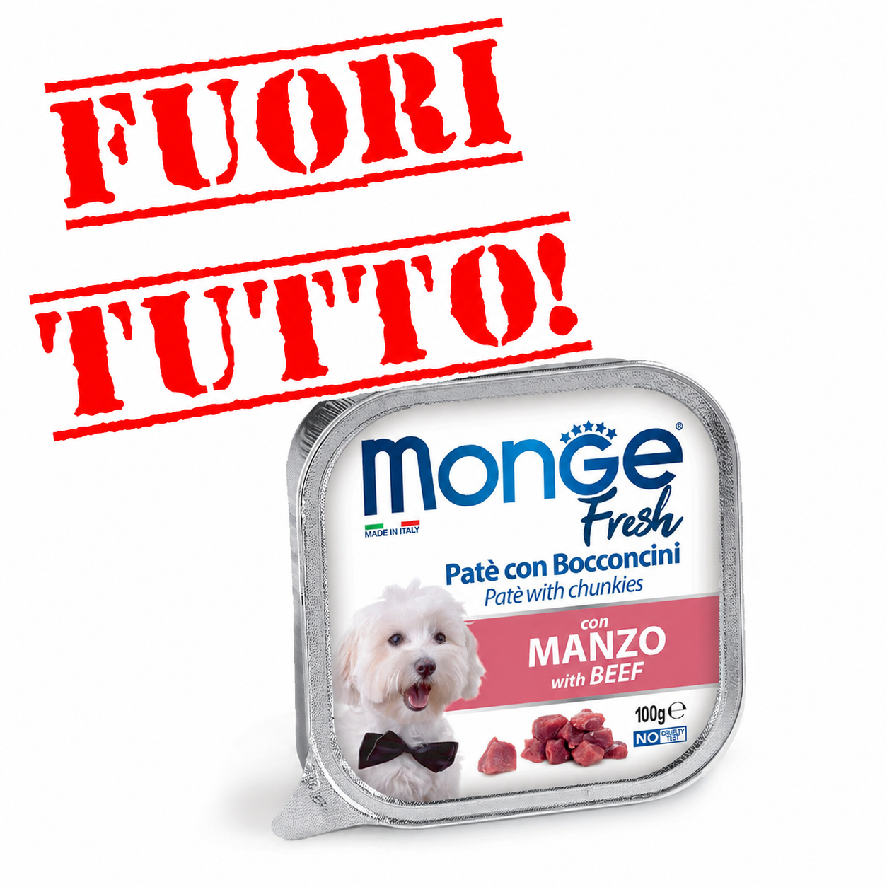 Monge - Fresh Paté - Manzo, 100 g
