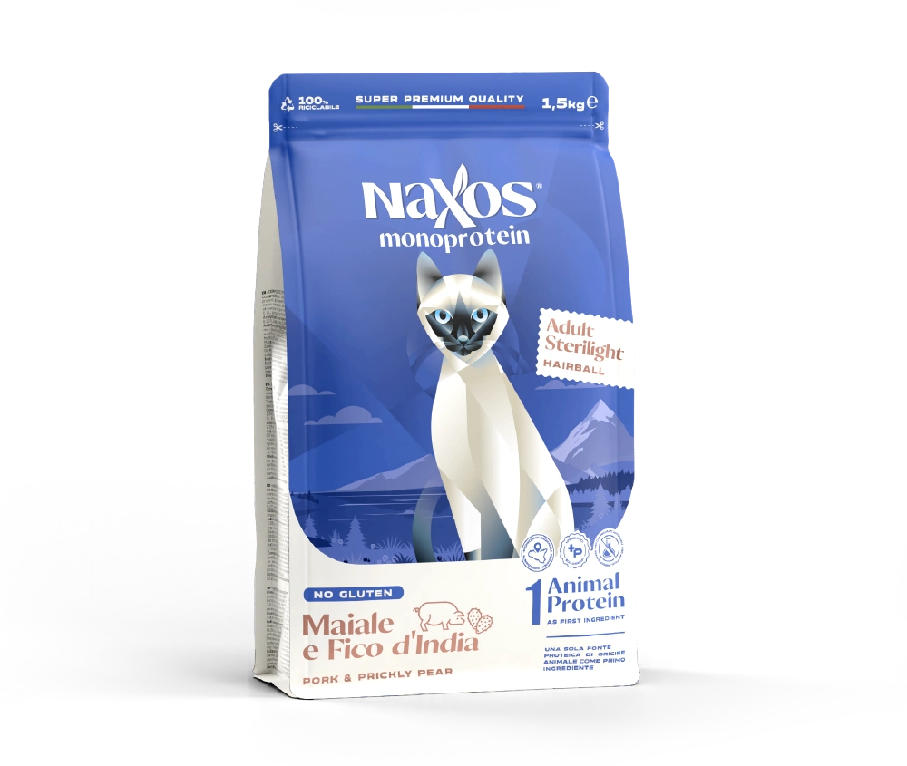 Naxos Gatti Sterilight Hairball - Crocche maiale e fico d'india