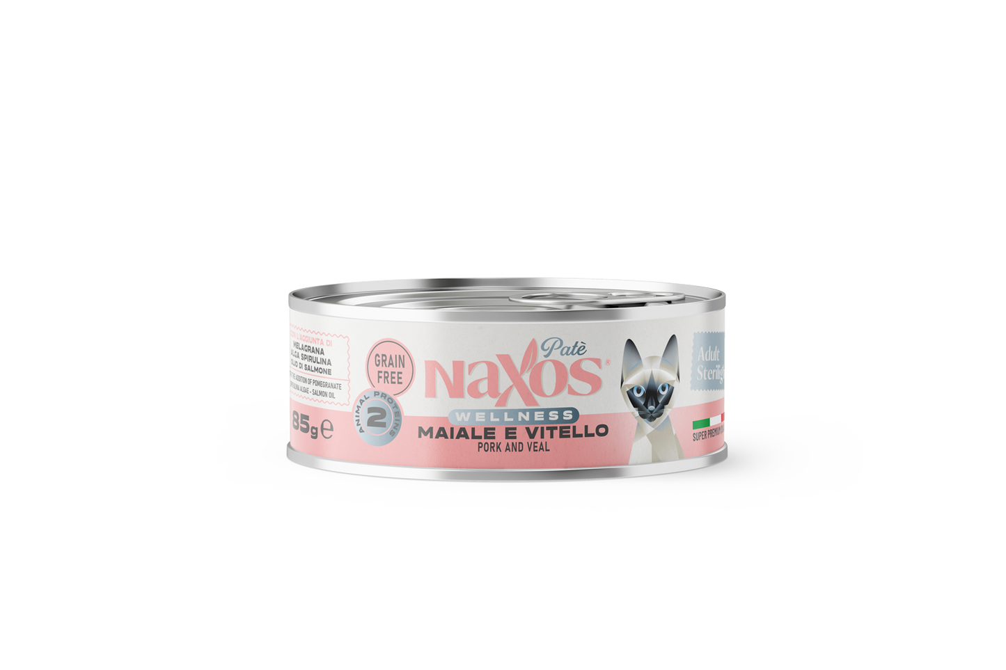 Naxos Gatti Sterilight - Paté maiale e vitello, 85 g