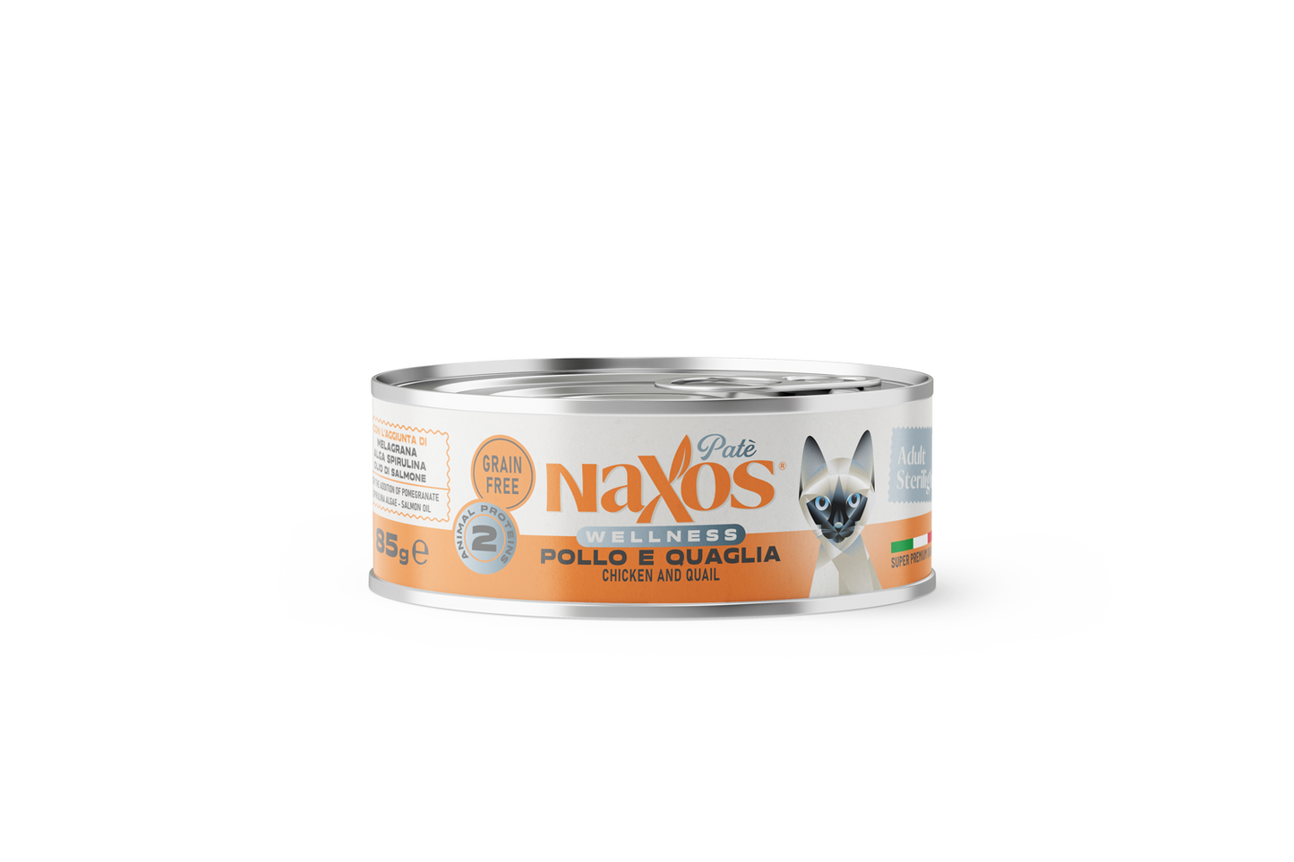 Naxos Gatti Sterilight- Paté pollo e quaglia, 85 g