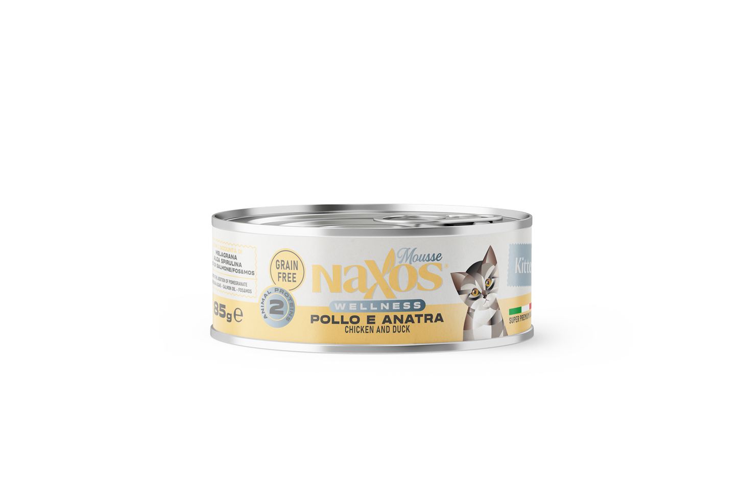 Naxos Gattini - Mousse con pollo e anatra, 85 g
