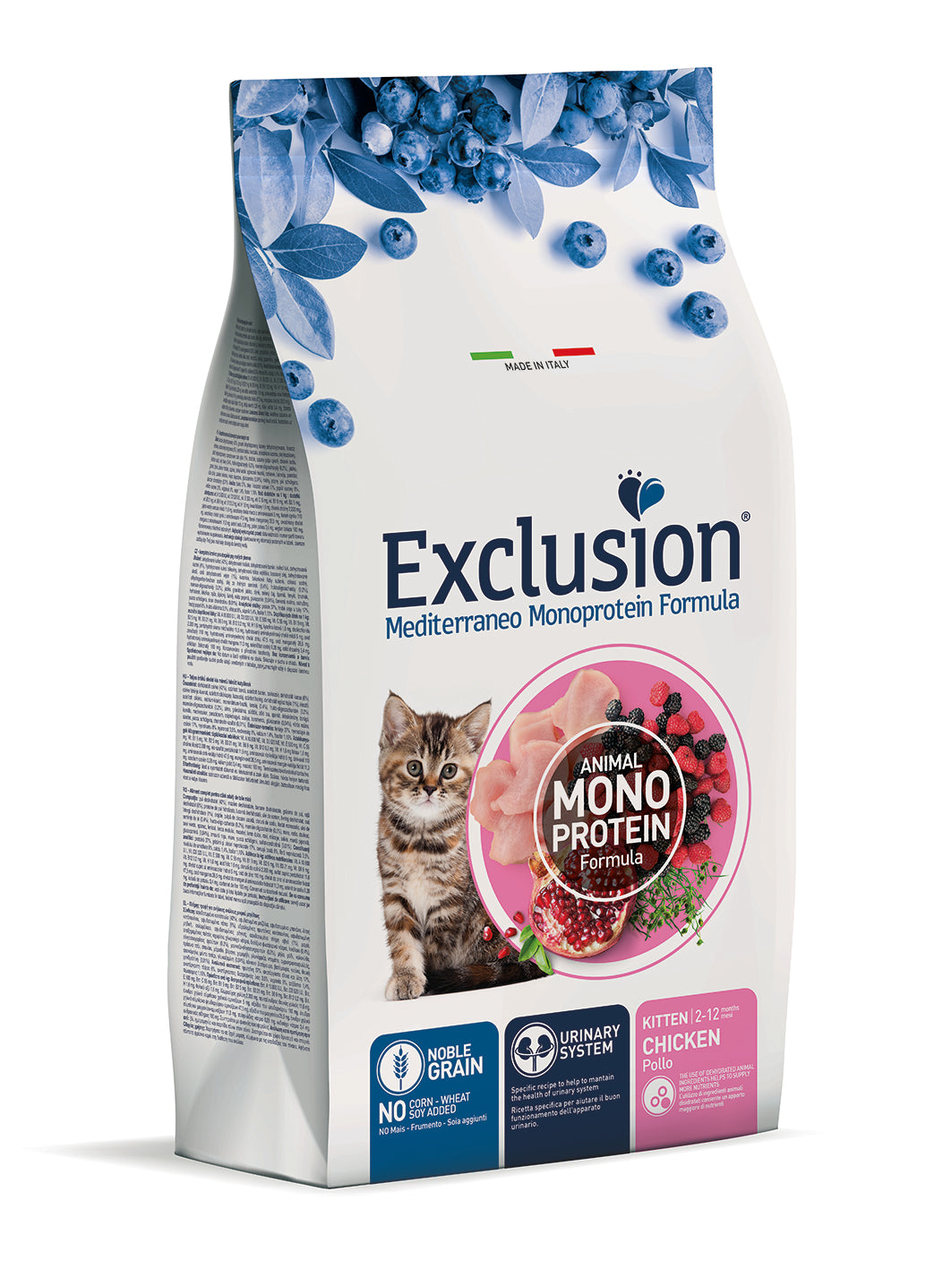 Exclusion Mediterraneo Gatto Kitten - Pollo – Secco, gattini di tutte le razze