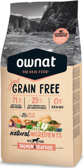 Ownat Cane - Just Grain Free Salmon&Seafood - Crocchette (multiformato)