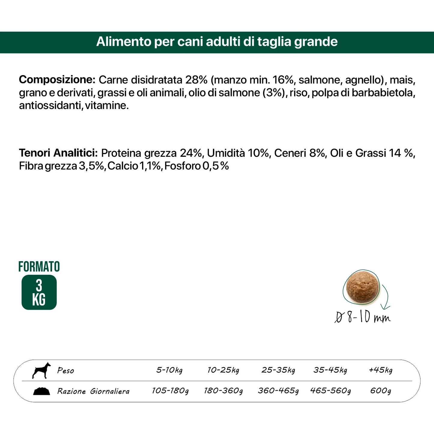 Top Cani Beef - Crocchette al manzo per cani di taglia Media