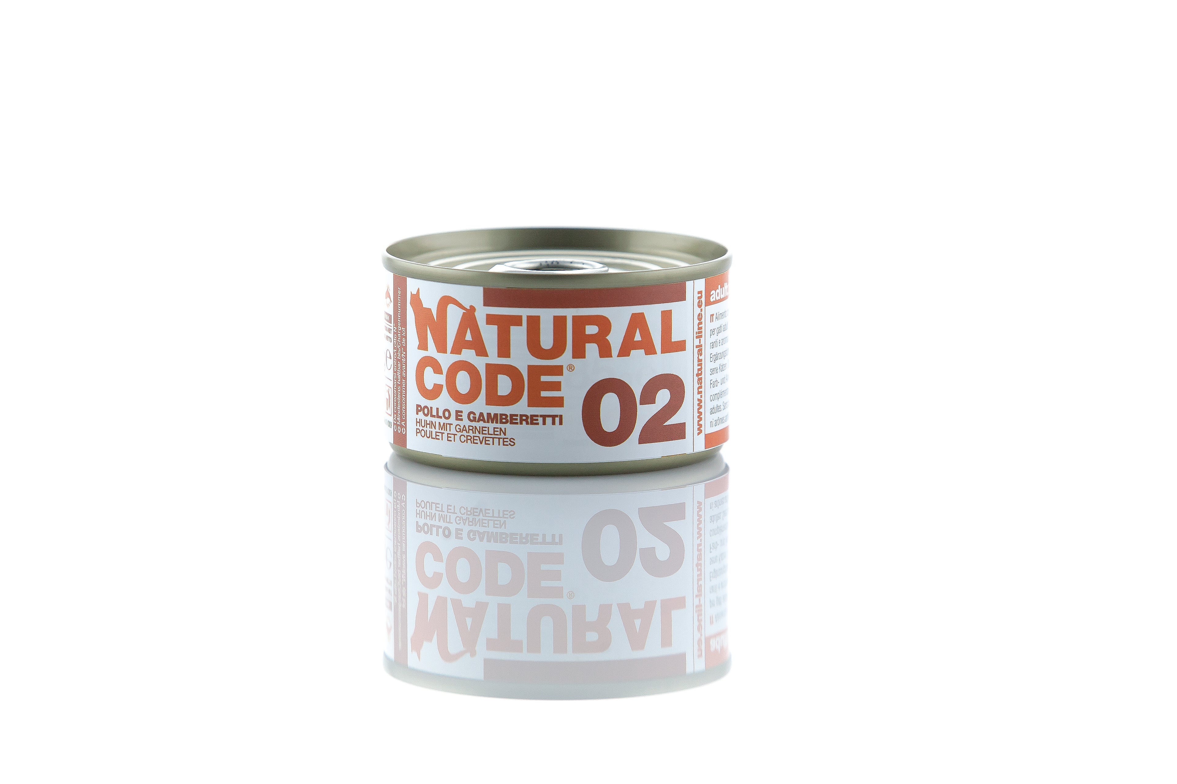 Natural Code Gatto - 02 - Pollo e gamberetti, 85 g
