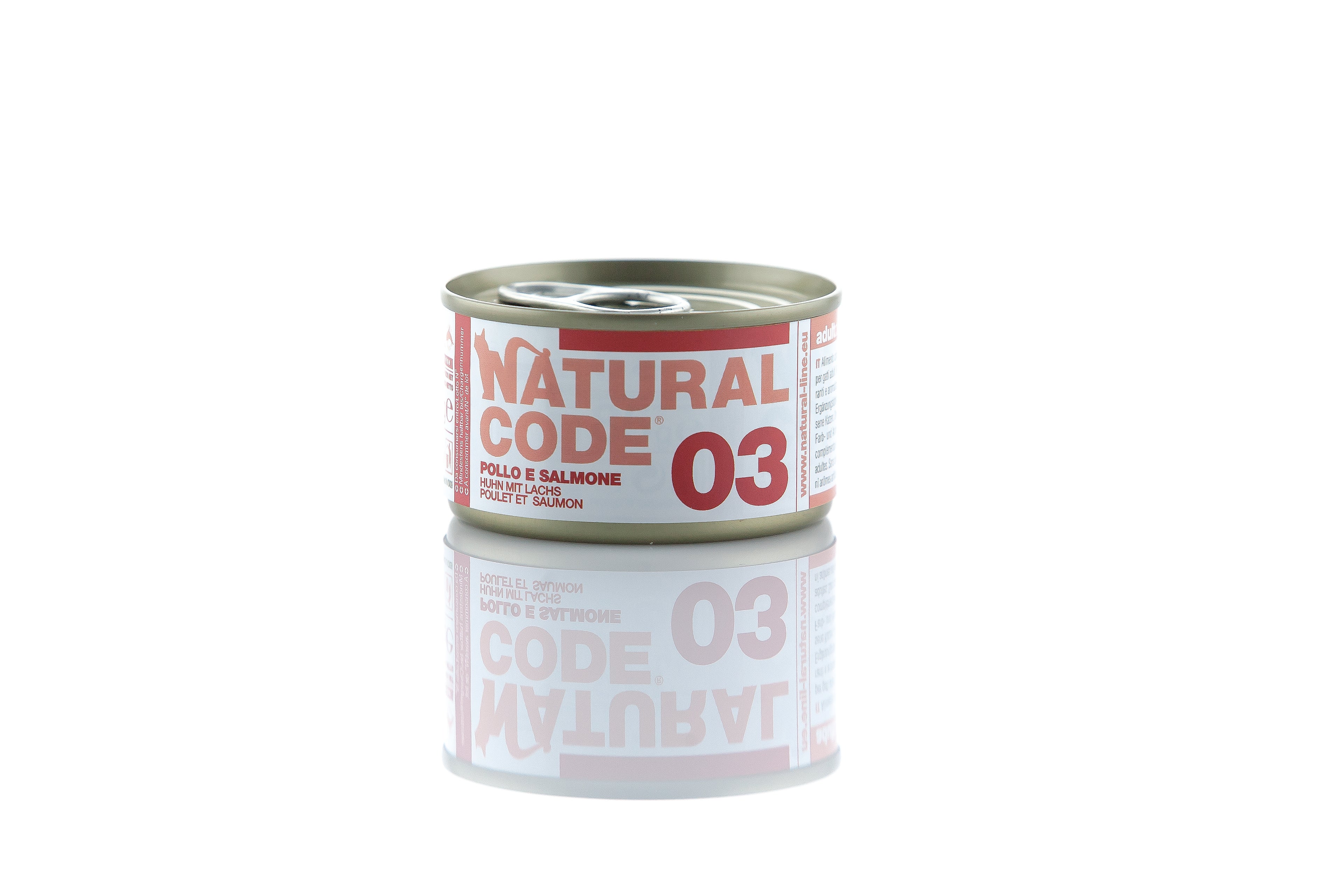 Natural Code Gatto - 03 - Pollo e salmone, 85 g