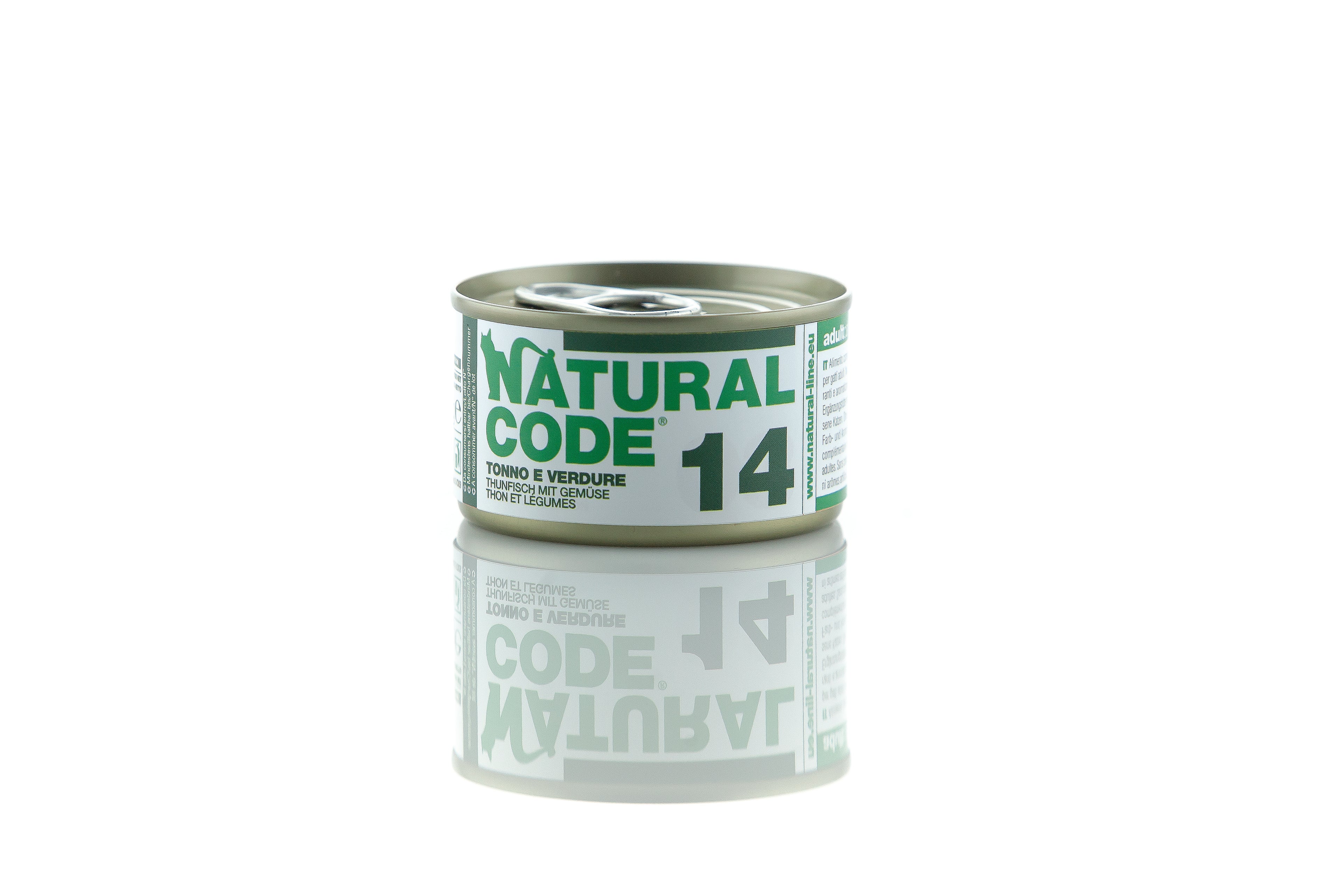 Natural Code Gatto - 14 - Tonno e verdure, 85 g
