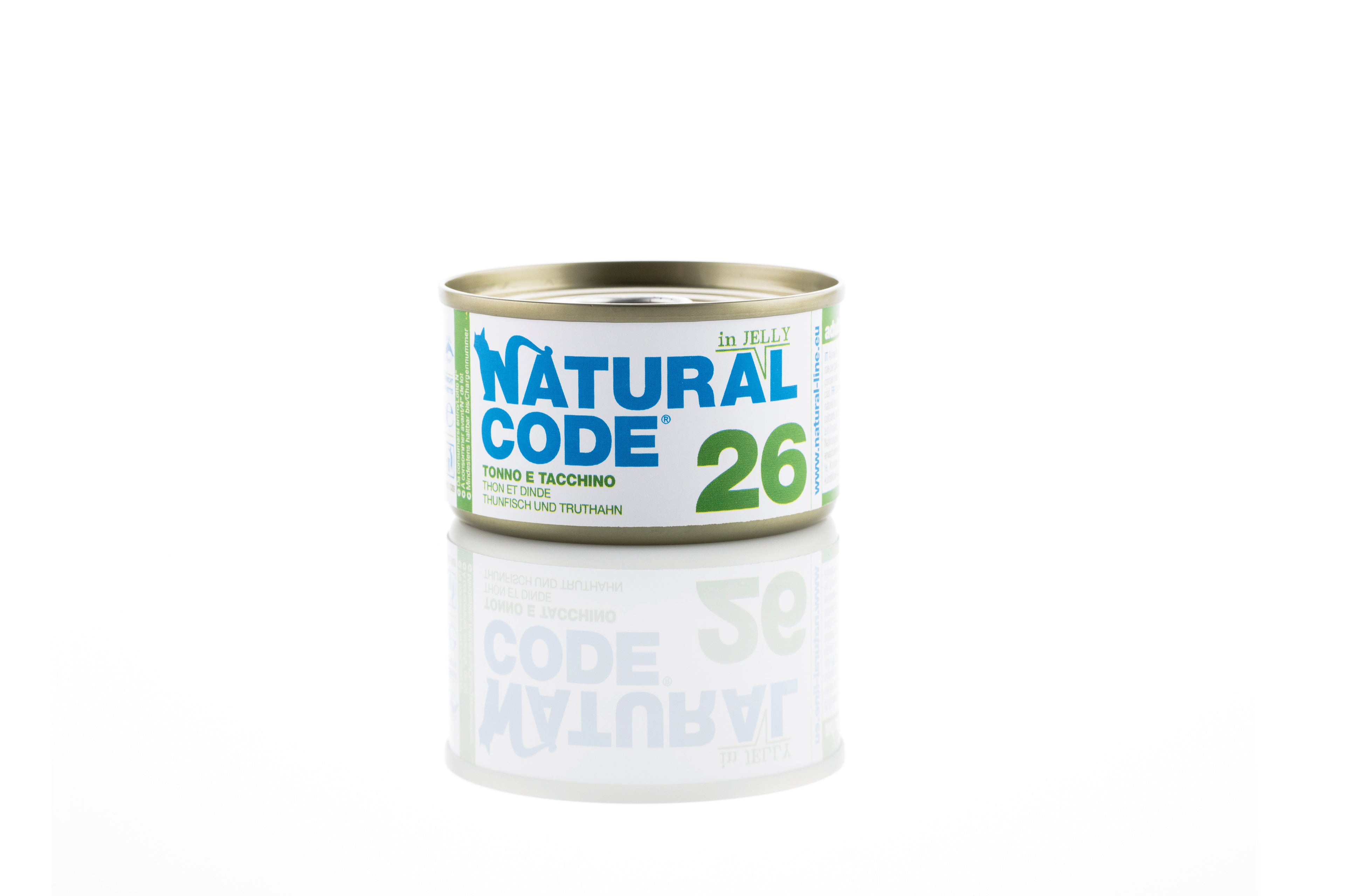 Natural Code Gatto - 26 - Tonno e tacchino, 85 g