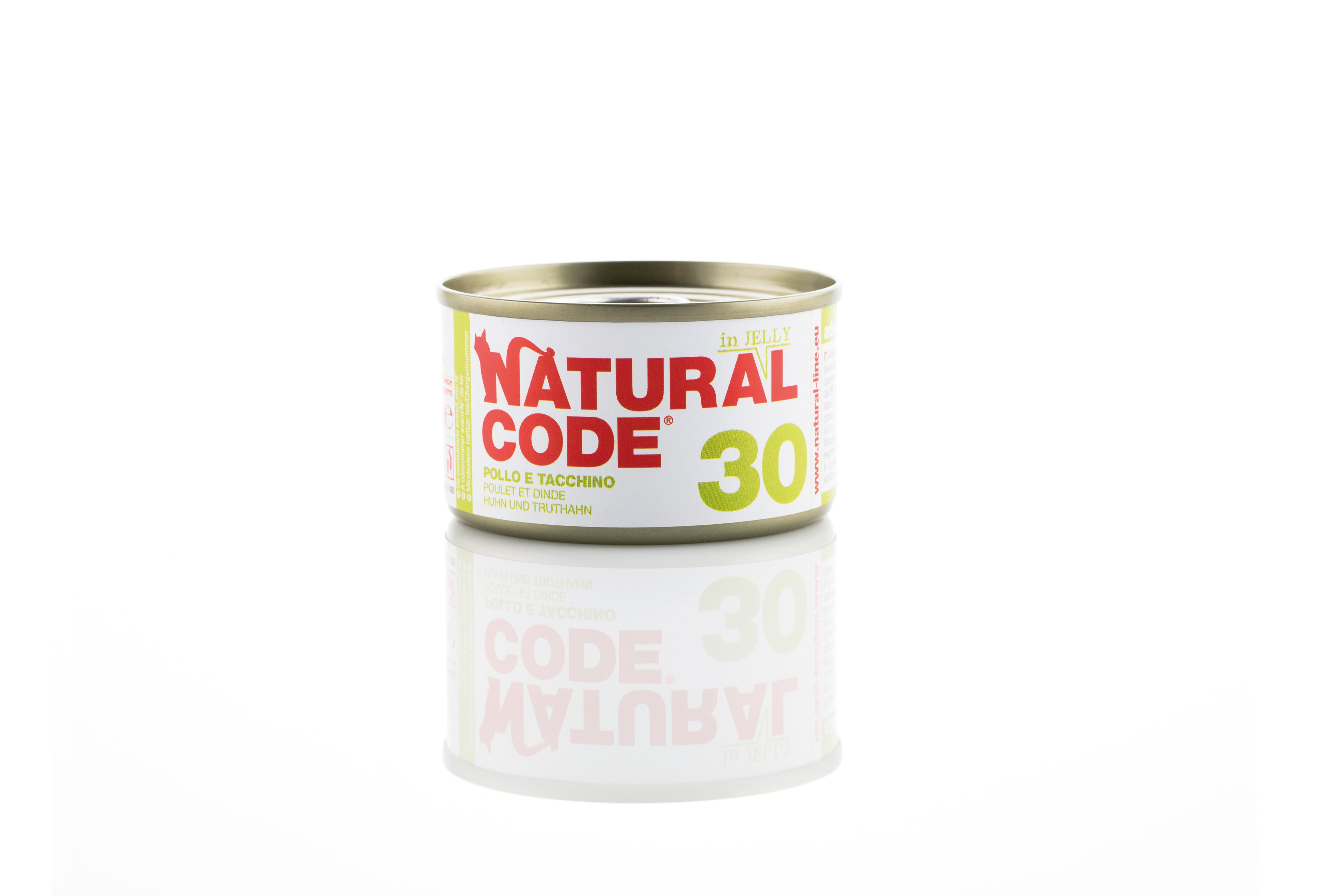 Natural Code Gatto - 30 - Pollo e tacchino, 85 g