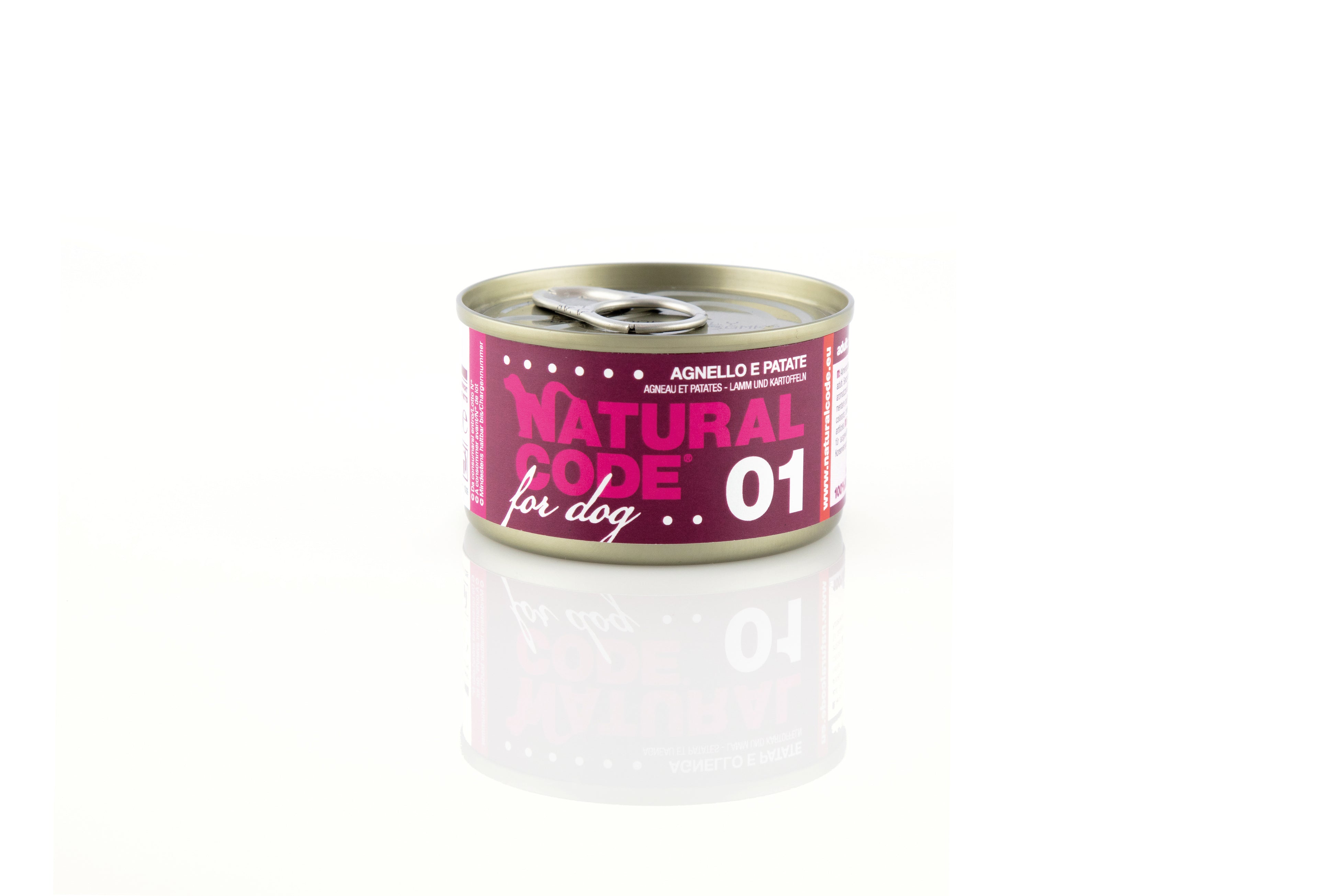 Natural Code Cane - 01 - Agnello e patate, 90 g