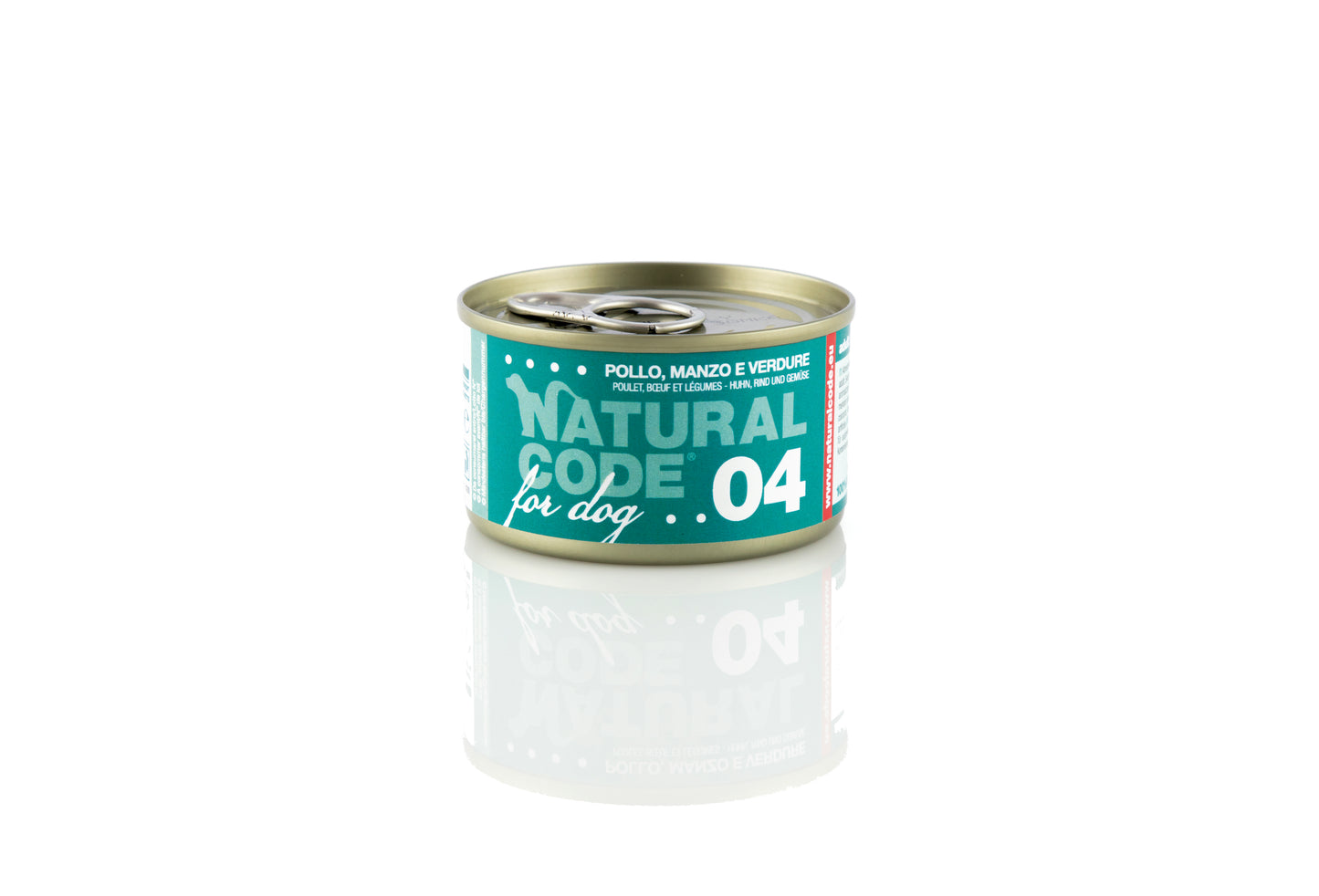 Natural Code Cane - 04 - Pollo, manzo e verdure, 90 g