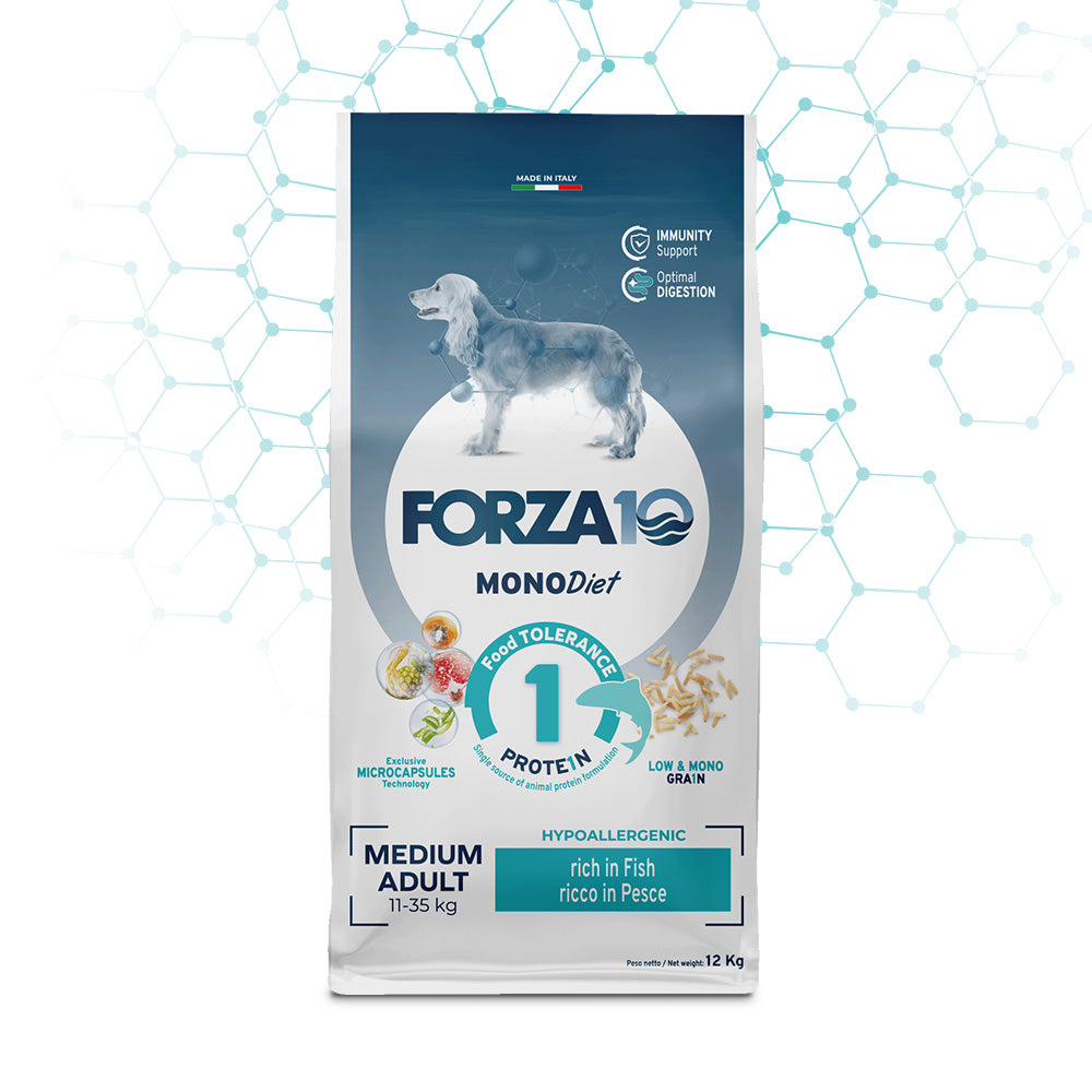 Forza10 Cani - Monodiet Medium Adult pesce - Crocchette