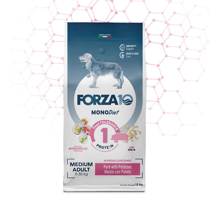 Forza10 Cani - Monodiet Medium Adult - Maiale e patate