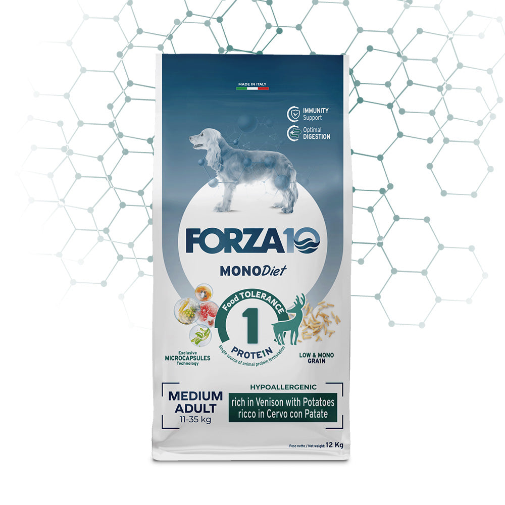 Forza10 Cani - Maintenance Medium Adult, cervo e patate