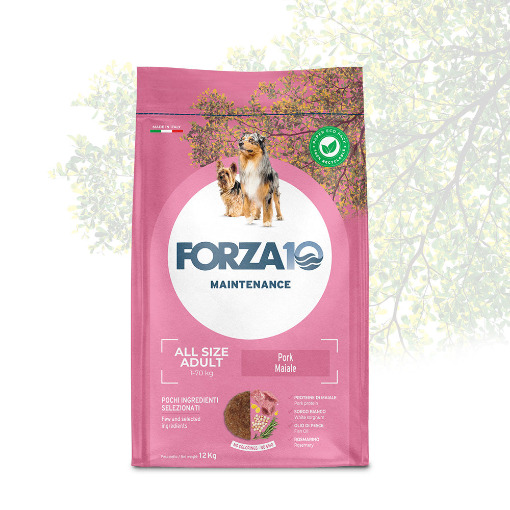 Forza10 Cani - Maintenance All Size Adult, maiale - Crocchette