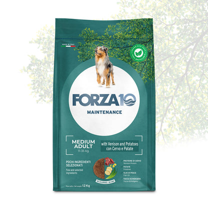 Forza10 Cani - Maintenance Medium Adult cervo e patate - Crocchette