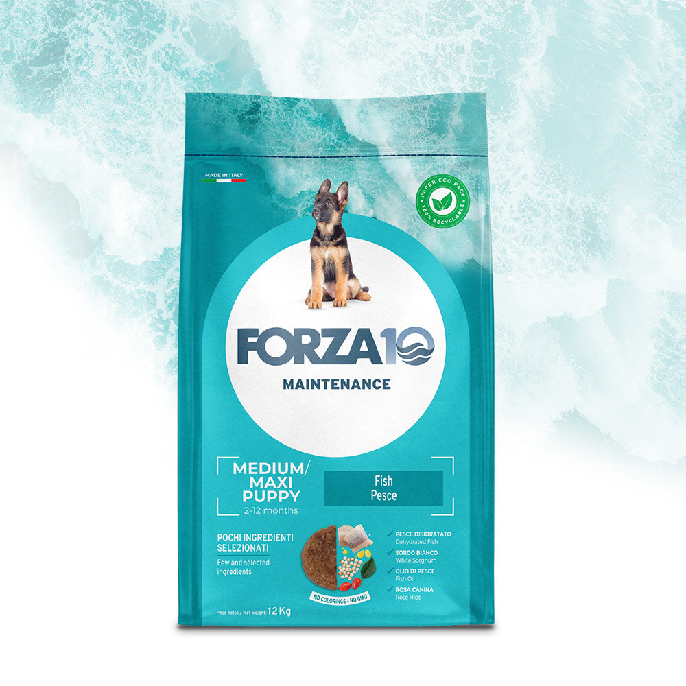 Forza10 Cani - Maintenance Medium/Maxi Puppy, pesce - Crocchette