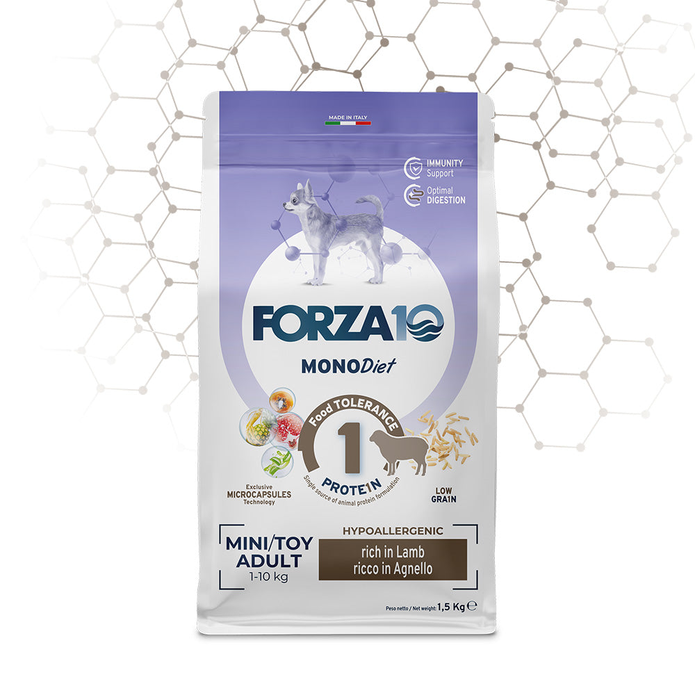 Forza10 Cani - Monodiet Mini/Toy Adult, agnello - Crocchette