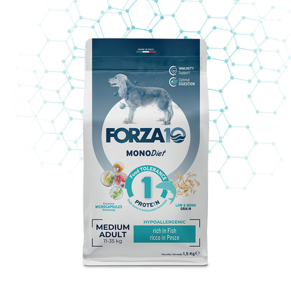 Forza10 Cani - Monodiet Medium Adult pesce - Crocchette