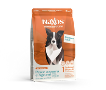 Naxos Cani Monoprotein - Crocche pesce azzurro e agrumi, taglia Media