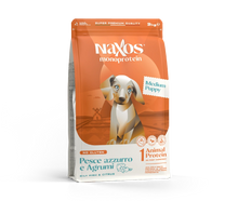 Naxos Cagnolini Monoprotein - Crocche "Puppy" pesce e agrumi, taglia Media