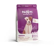 Naxos Cani Monoprotein - Crocche maiale e melagrana, taglia Piccola