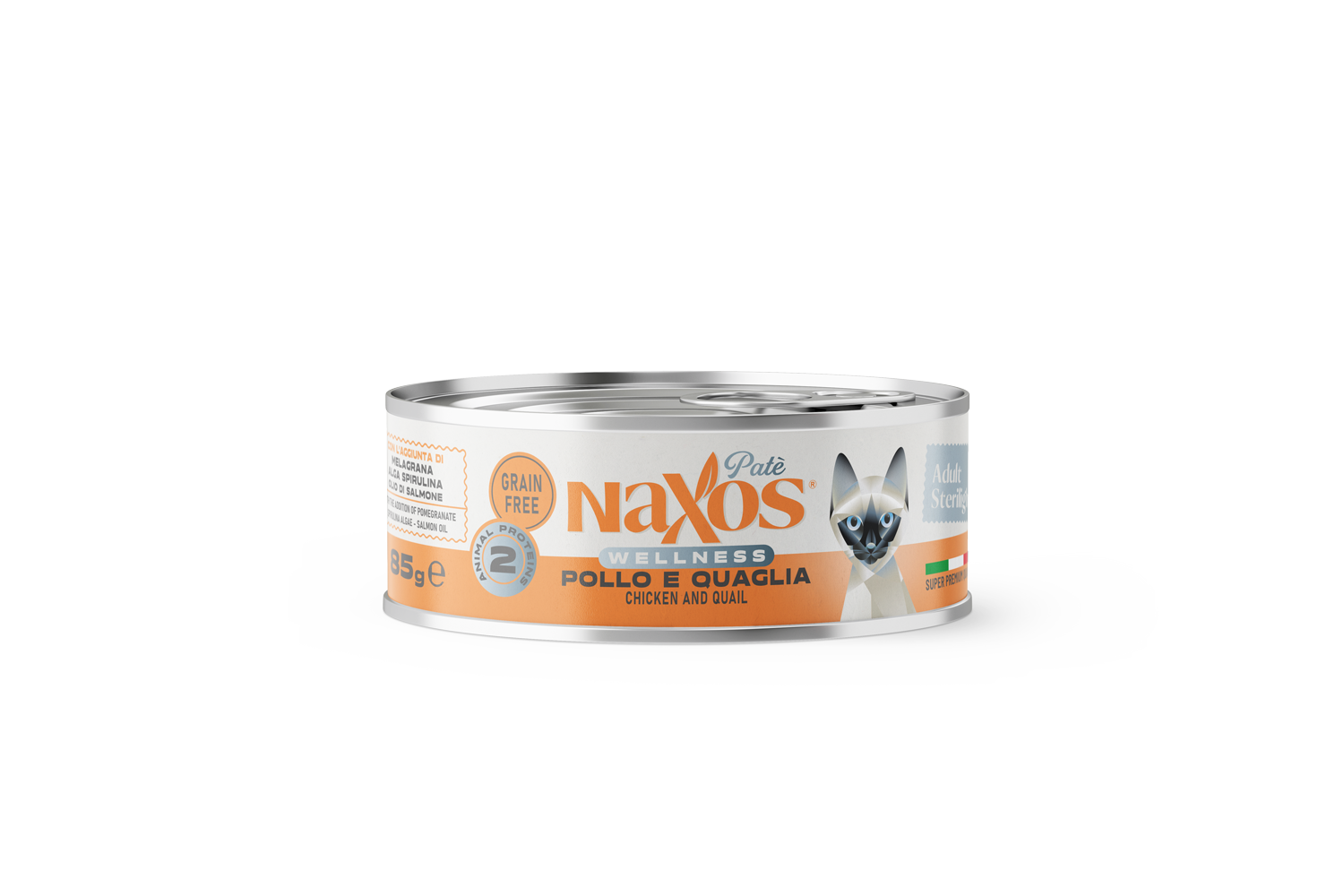 Naxos Gatti Sterilight- Paté pollo e quaglia, 85 g