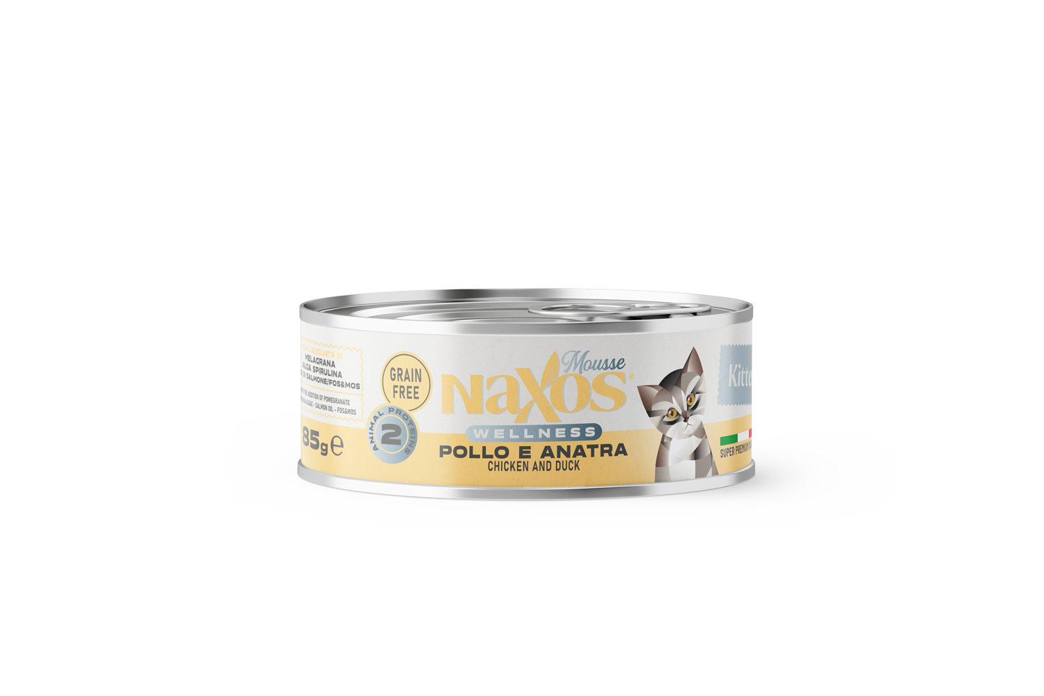 Naxos Gattini - Mousse con pollo e anatra, 85 g