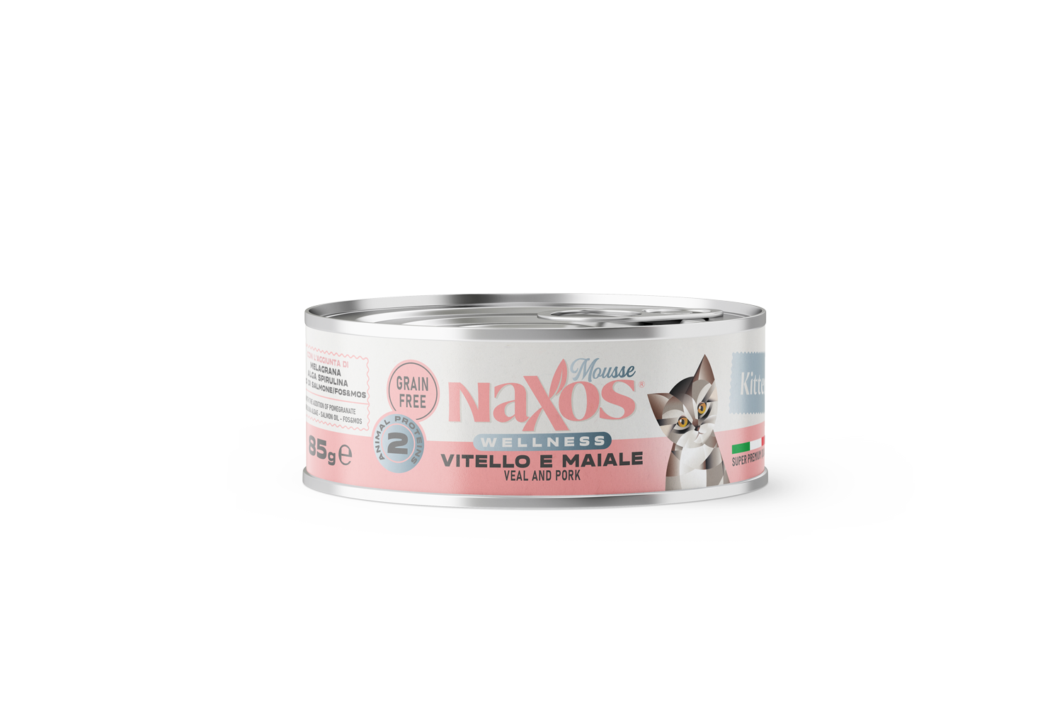Naxos Gattini - Mousse vitello e maiale, 85 g