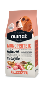 Ownat Cani - Classic Monoproteic Iberian Pork - 4 kg, crocchette (maiale)