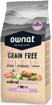 Ownat Gatto - Just Grain Free Sterilized - Crocchette (multiformato)