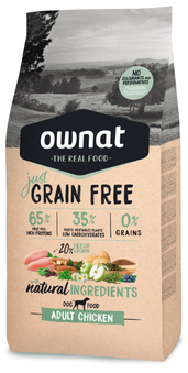 Ownat Cane - Just Grain Free Adult Chicken - Crocchette (pollo, multiformato)