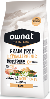 Ownat Cane - Grain Free Hypoallergenic Lamb - Crocchette (Agnello, multiformato)