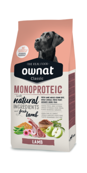 Ownat Cani - Classic Monoproteic Lamb - Crocchette (agnello, multiformato)