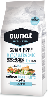 Ownat Cane - Grain Free Hypoallergenic Salmon - Crocchette (salmone, multiformato)