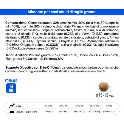 Althea Mare e Monti - Crocchette per cani adulti, taglia Grande