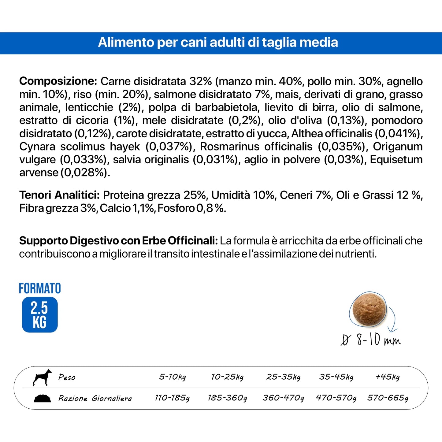 Althea Mare e Monti - Crocchette per cani adulti, taglia Media
