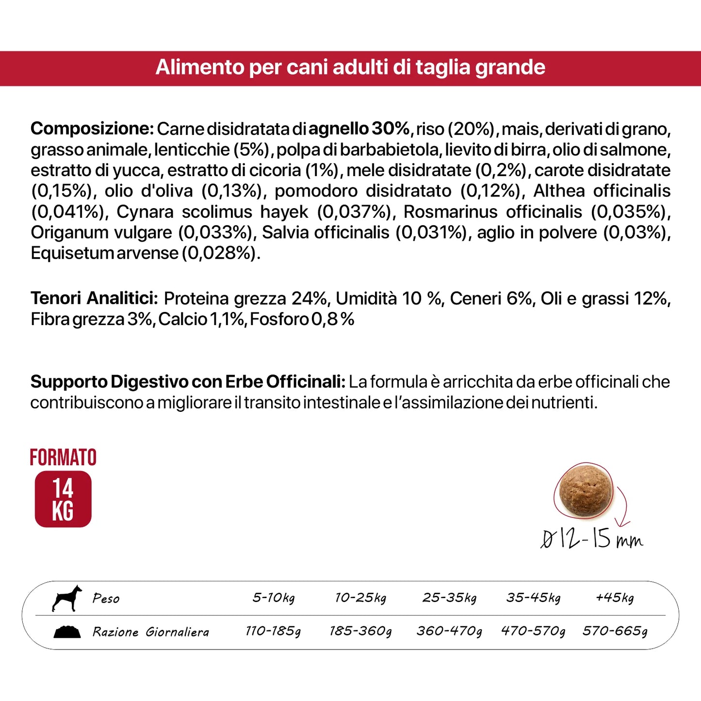 Althea Masseria - Crocche monoproteiche - Cani adulti, taglia Media/Grande