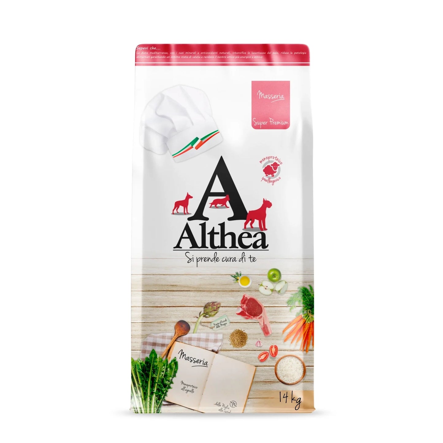 Althea Masseria - Crocche monoproteiche - Cani adulti, taglia Media/Grande