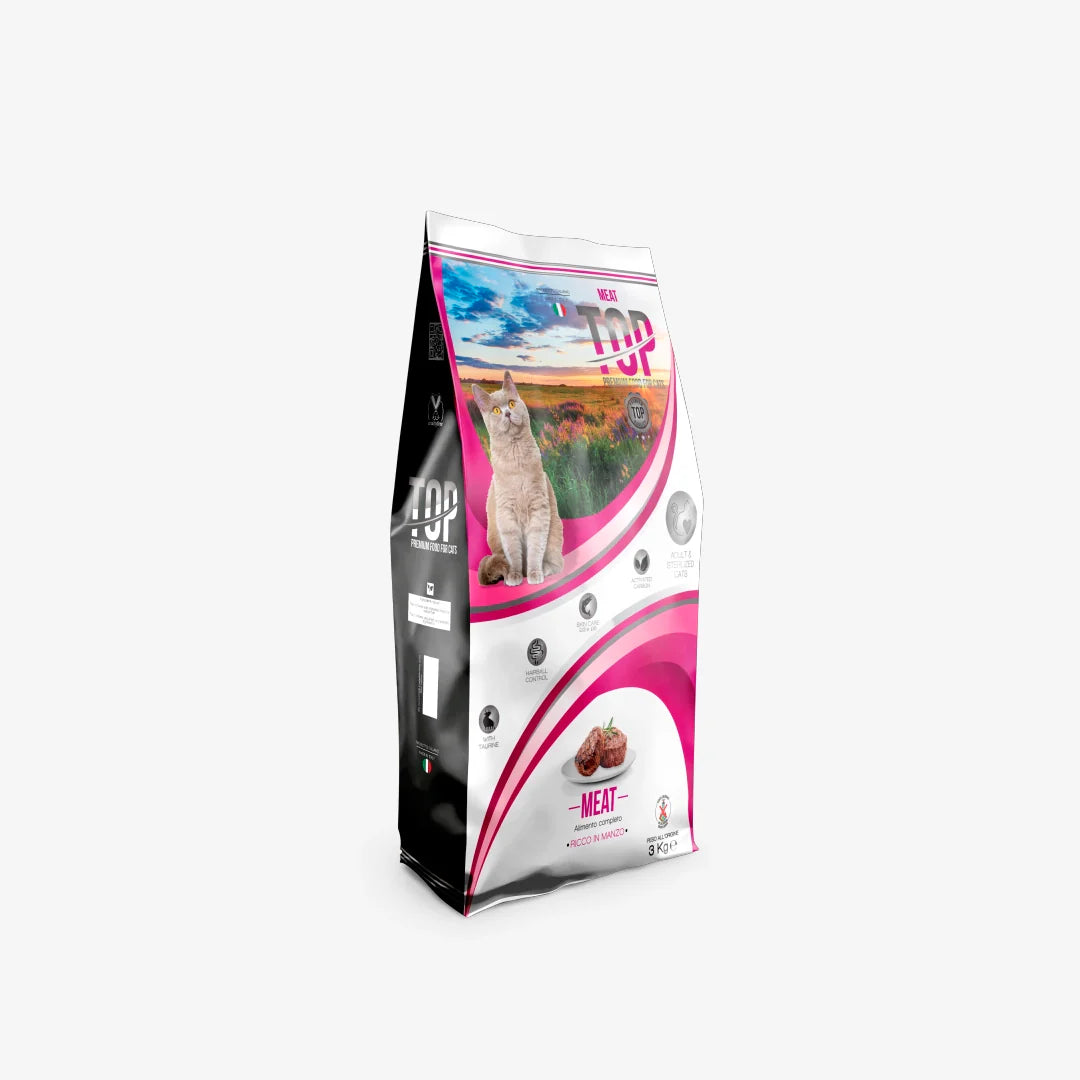 Top Gatti Meat - Crocchette al manzo per gatti adulti