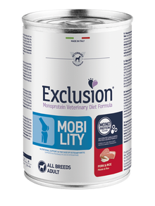 Exclusion Diet Cane – Mobility – Maiale e riso – Umido - tutte le razze