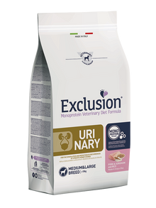 Exclusion Diet Cane – Urinary – Maiale, sorgo e riso Medium, large Breed – Secco – taglia Media/Grande